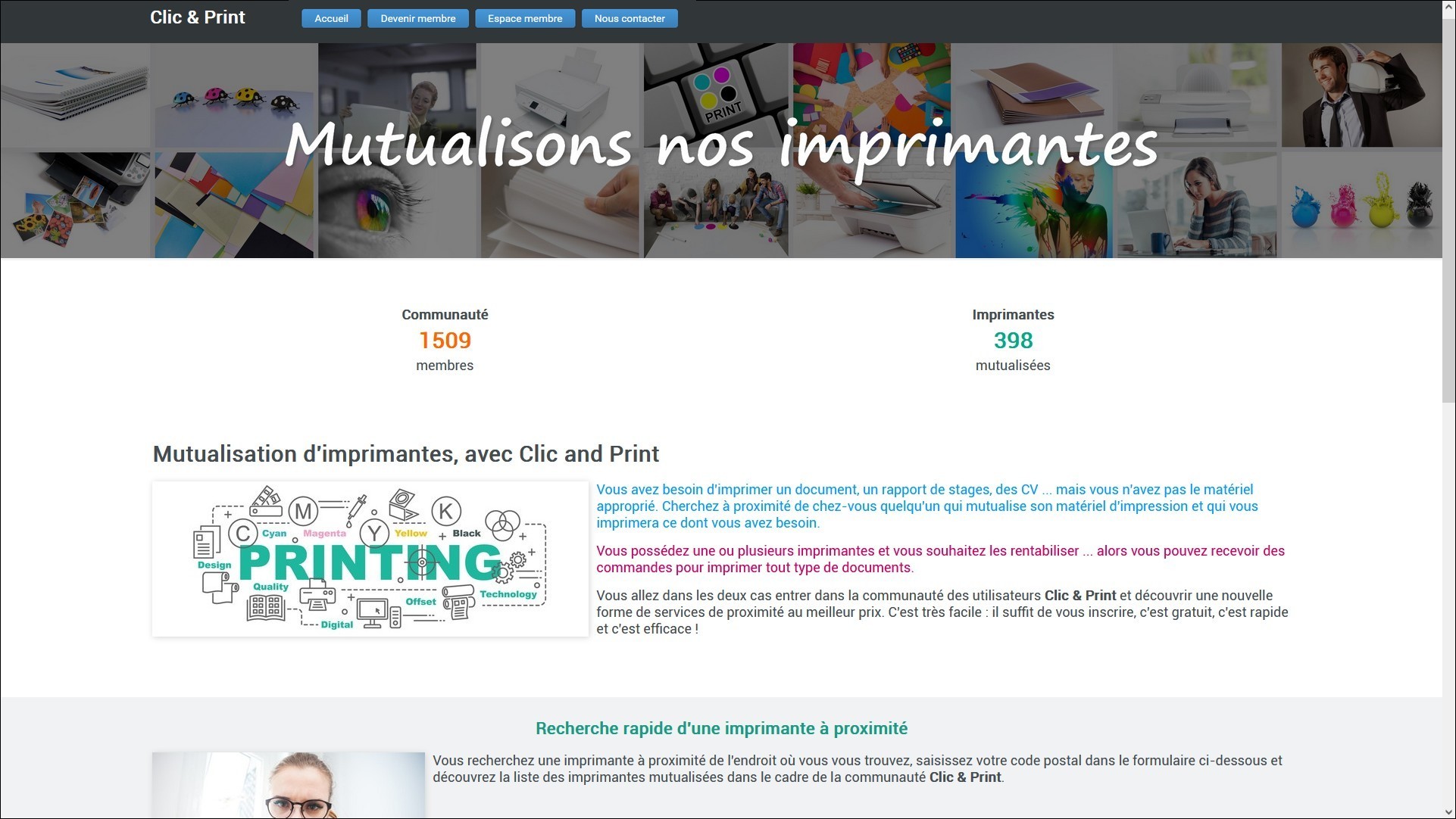 Site vitrine cr�� avec l'offre Rapido Web pour association